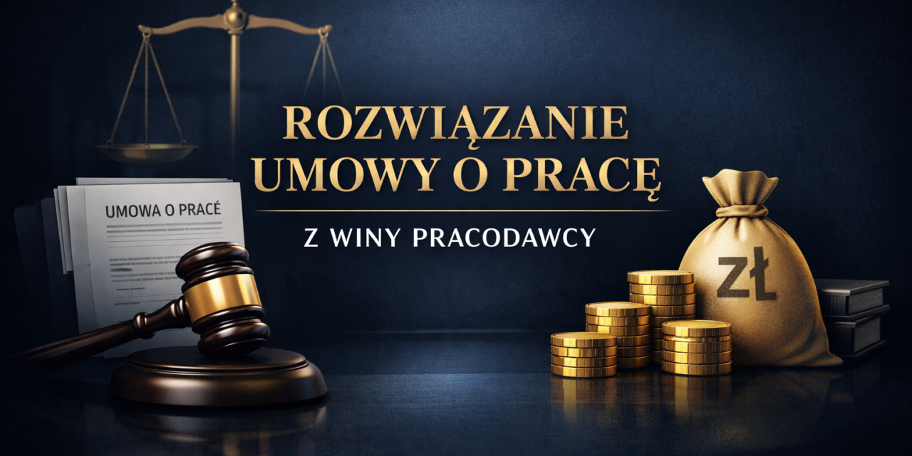 rozwiązanie umowy o prace z winy pracodawcy - adwokat, prawnik będzin