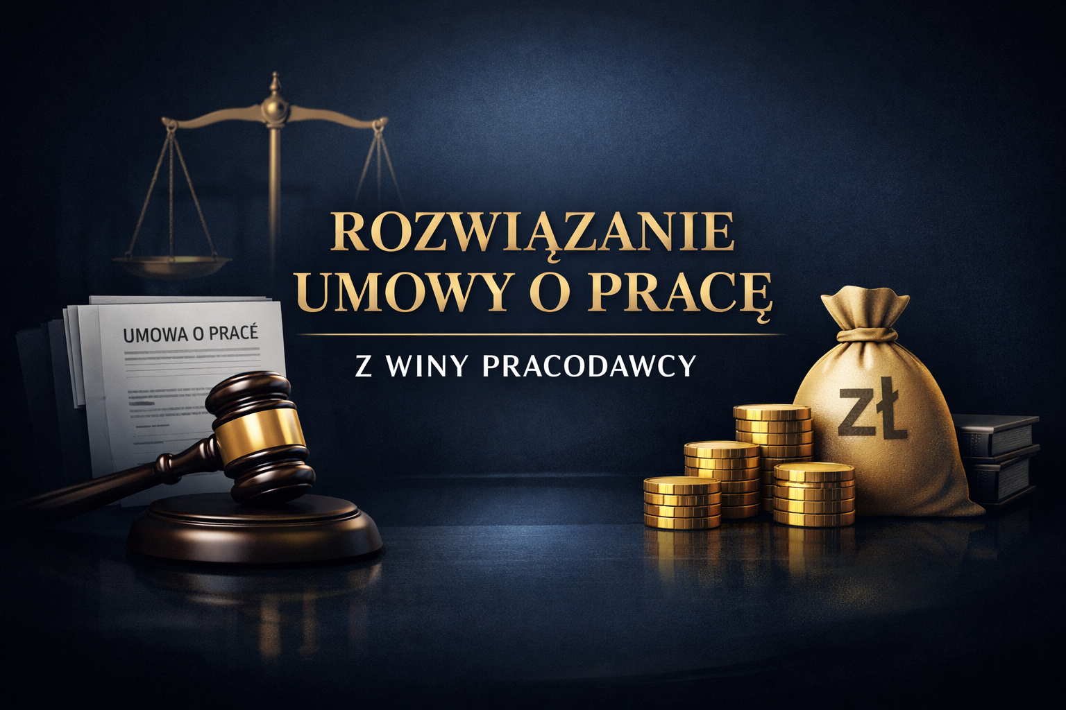 rozwiązanie umowy o prace z winy pracodawcy - adwokat, prawnik będzin